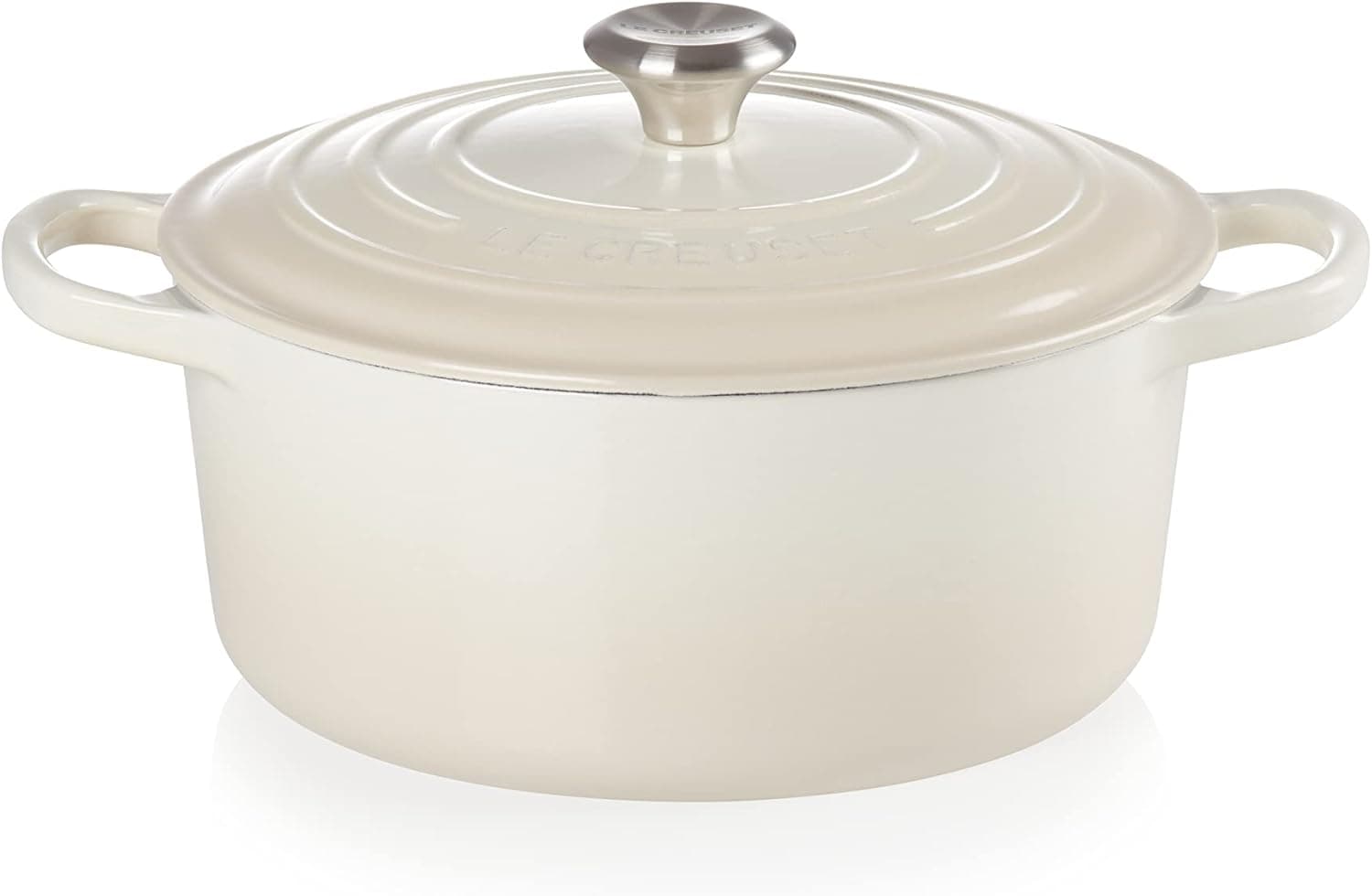 Le Creuset Enameled Cast Iron Signature Round Dutch Oven, 3.5 qt. , Meringue