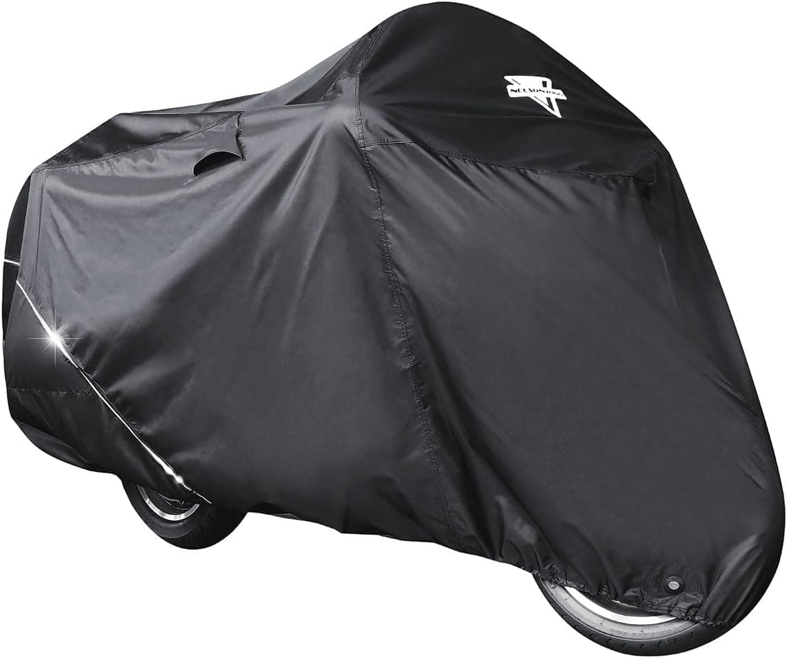 Nelson Rigg USA Defender Extreme Motorcycle Cover; Waterproof; Outdoor All Weather; Fade Resistant; Ventilated; Reflective; Lock Grommets; Storage Bag (Large)