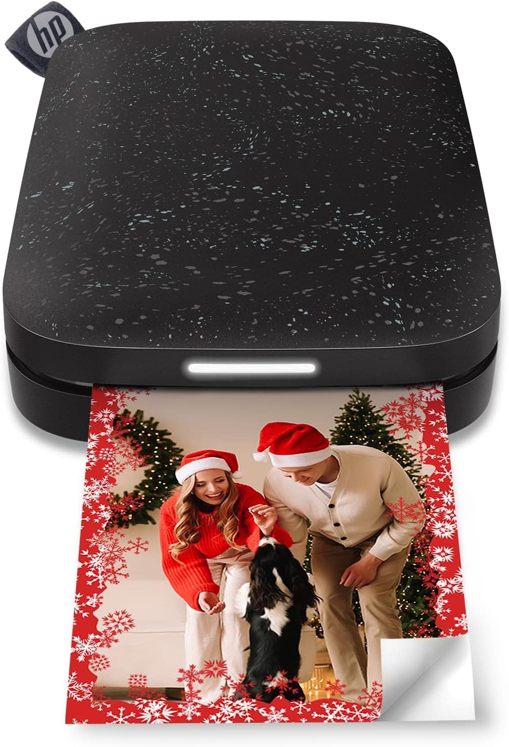 HP Sprocket 2x3" Instant Smartphone Photo Printer - Portable Color Wireless Mobile Printer - Zink Sticky-Back Photos - Print from Compatible iOS & Android Devices with Bluetooth w/ App - Black