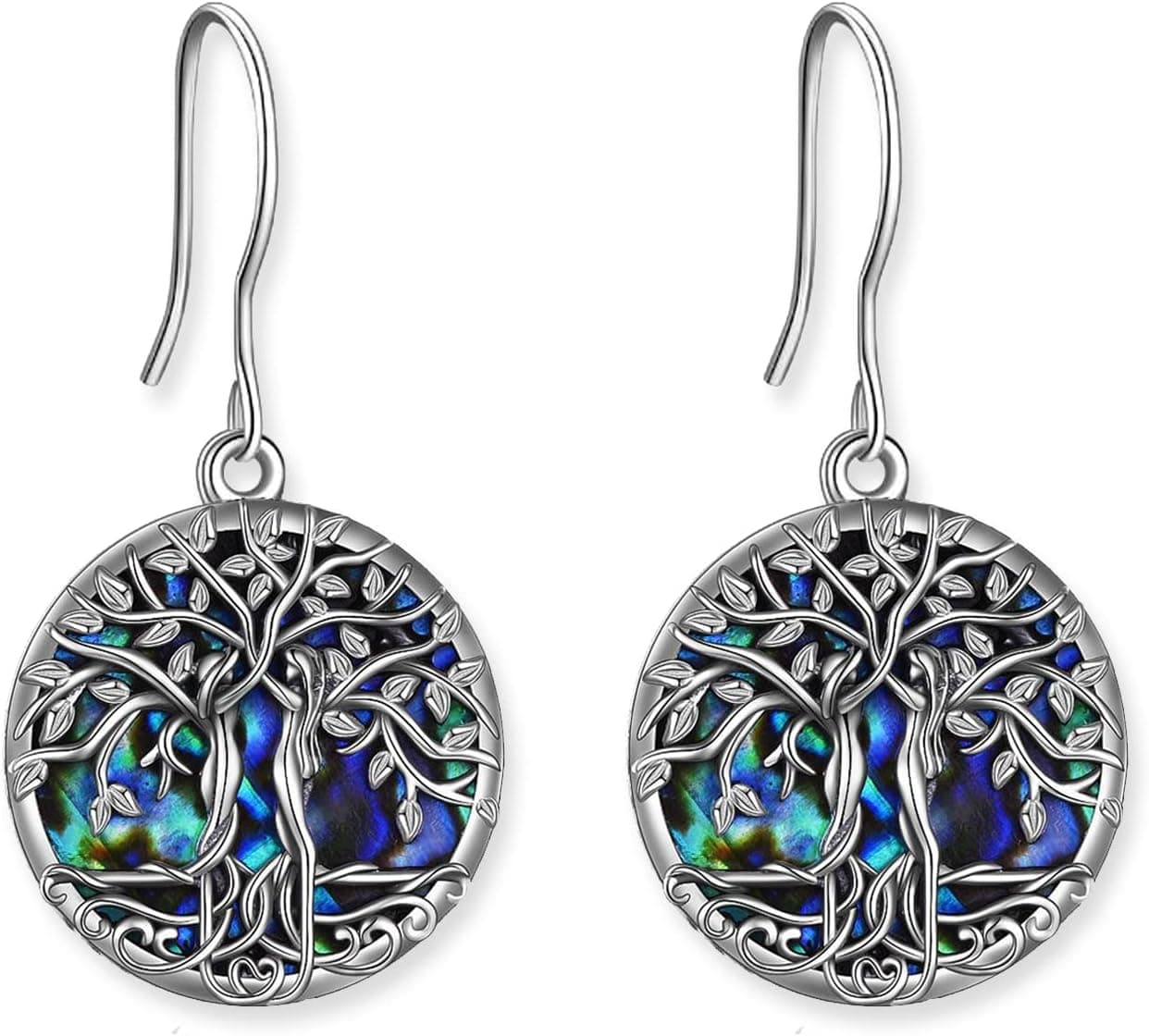 ONEFINITY Sterling Silver Tree of Life Dangle Drop Earrings for Women and Girls - Christmas Gifts