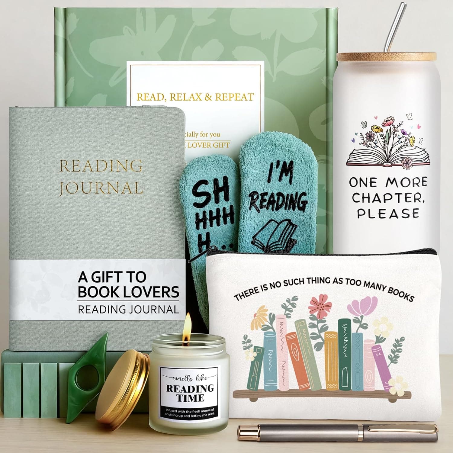 Book Gifts for Book Lovers - Book Lovers Gifts for Women Reading Gifts for Book Lovers Women Book Worm Reader Gifts for Women Book Club Gift Book Accessories Present for Book Lover