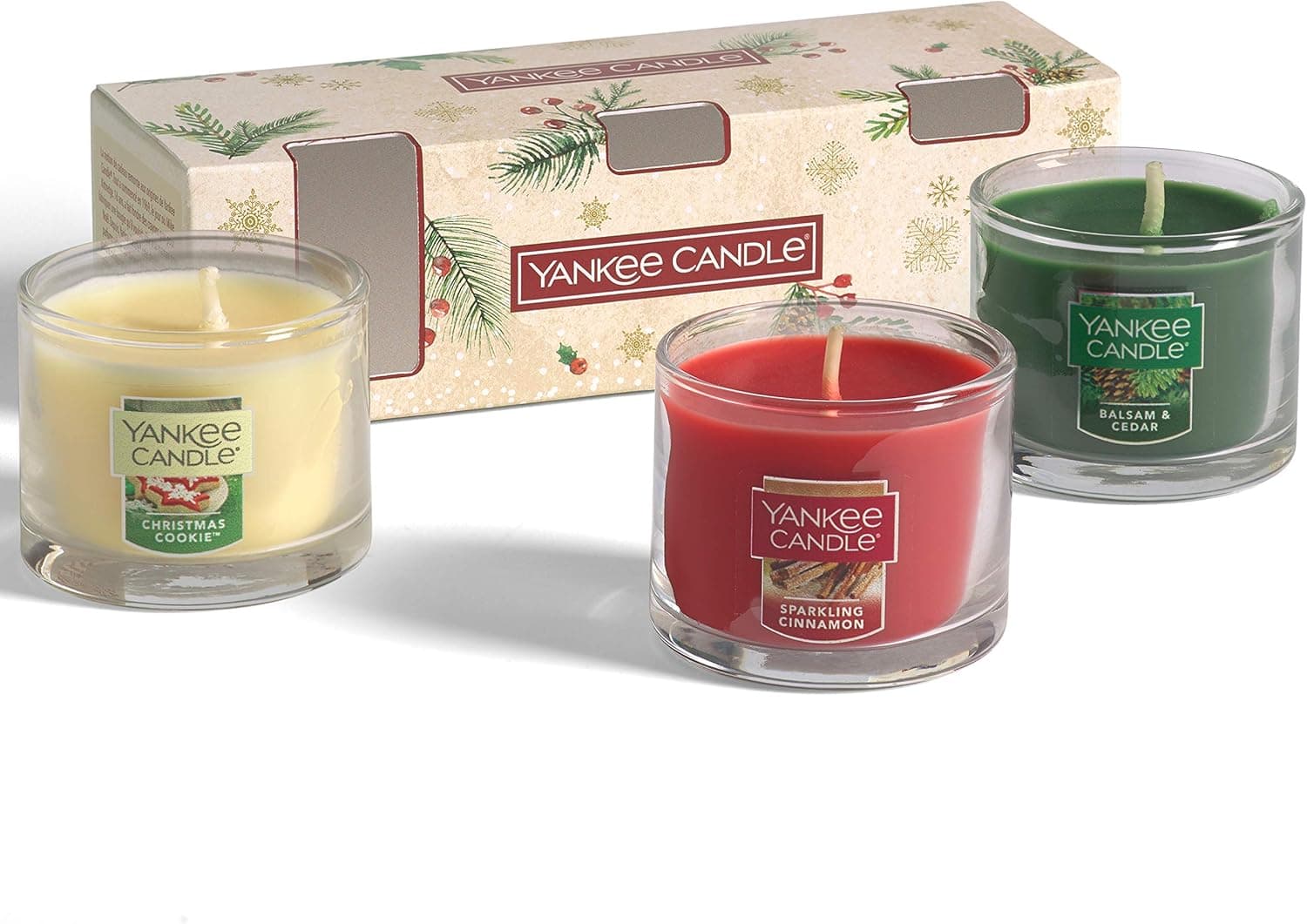 Yankee Candle Gift Set | Christmas Scented Candles | 3 Minis | Magical Christmas Morning Collection