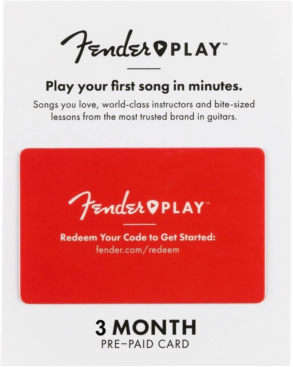 Fender Play 3-Month Subscription Prepaid Gift Card